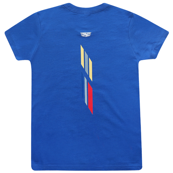 Youth Cadillac Racing Tee-Blue